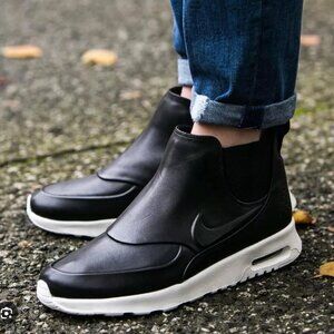 Nike Air Max Mid Leather Women's Sneakers Shoes BLACK size 7.5 NEW